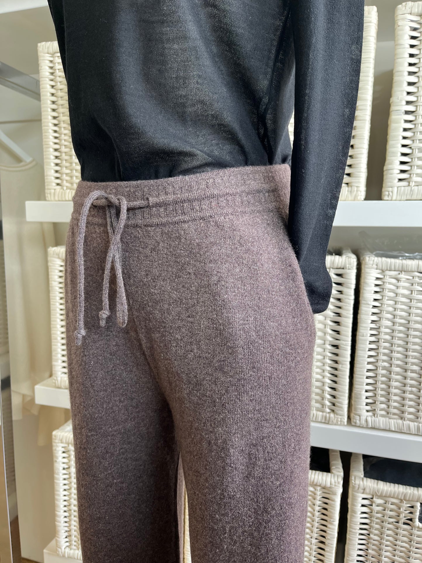 Cashmere Straight Leg Pants