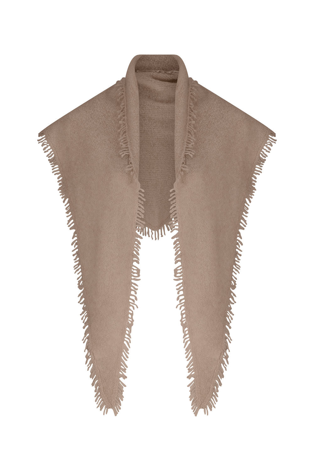 Cashmere Fringe Triangle Scarf