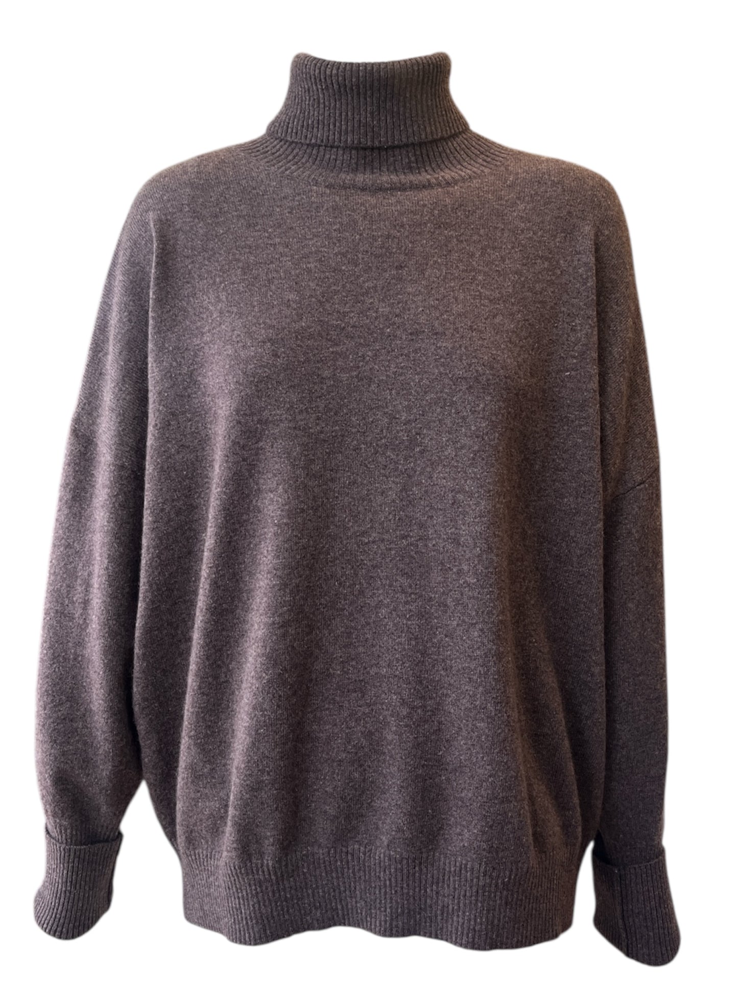 Cashmere Relaxed Turtle Neck