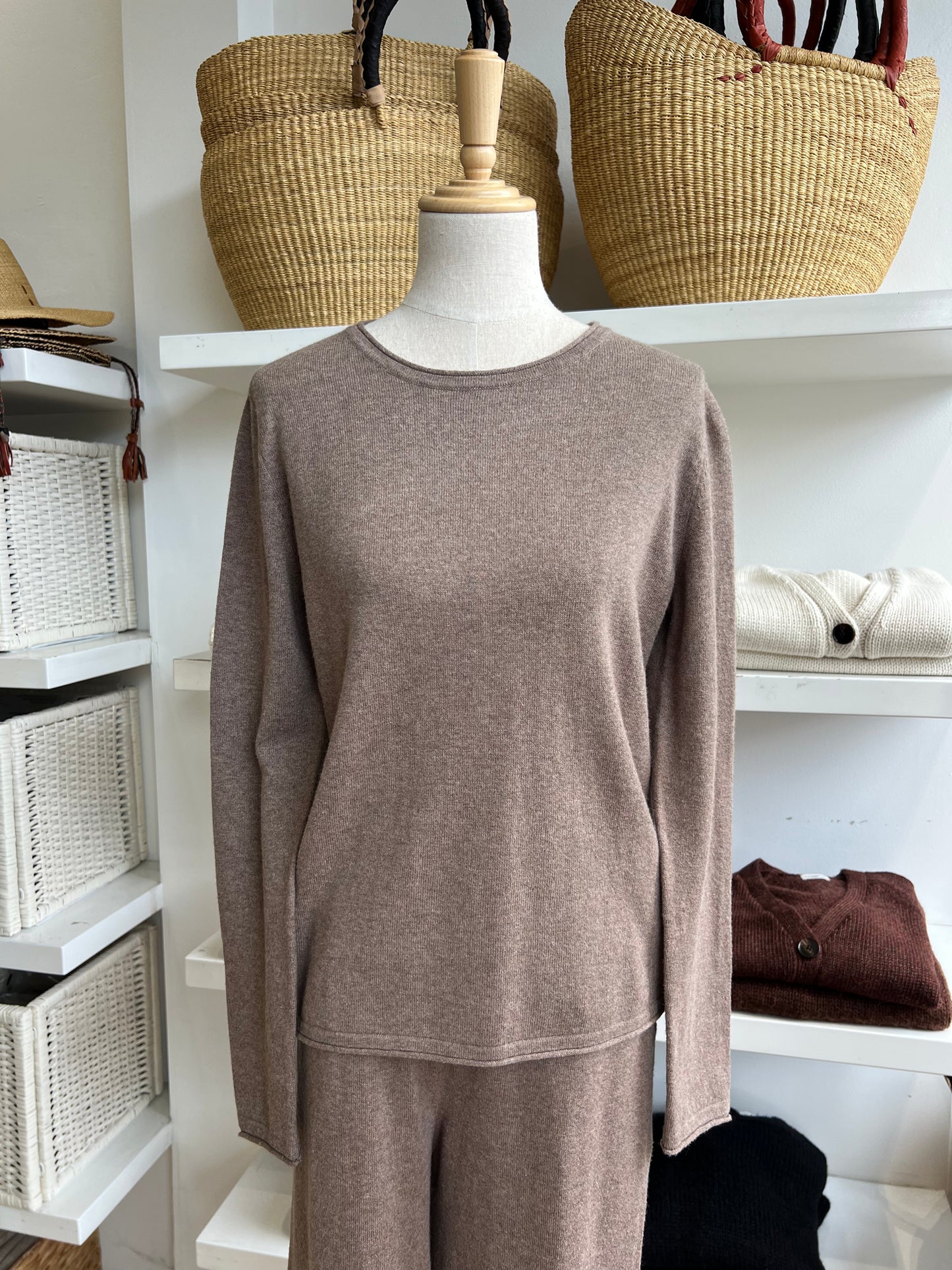 Raw Edge Jumper - Cotton Cashmere