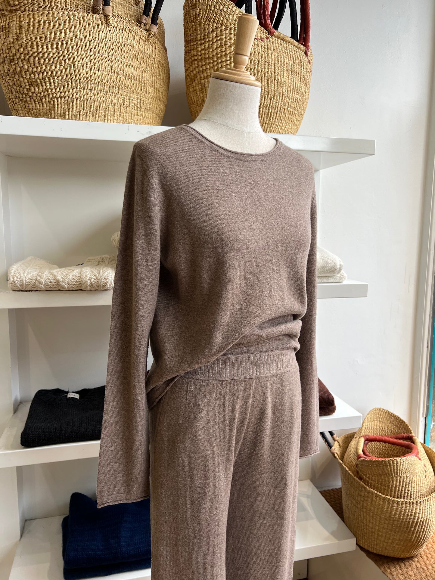 Raw Edge Jumper - Cotton Cashmere