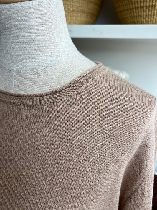 Raw Edge Jumper - Cotton Cashmere
