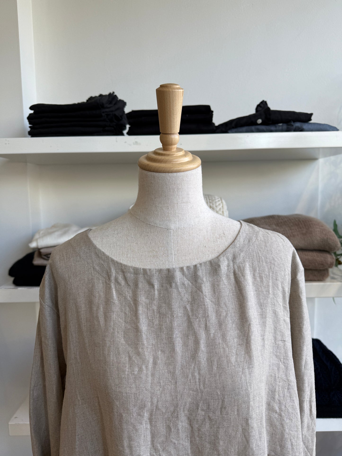 Willow Linen Gathered Dress