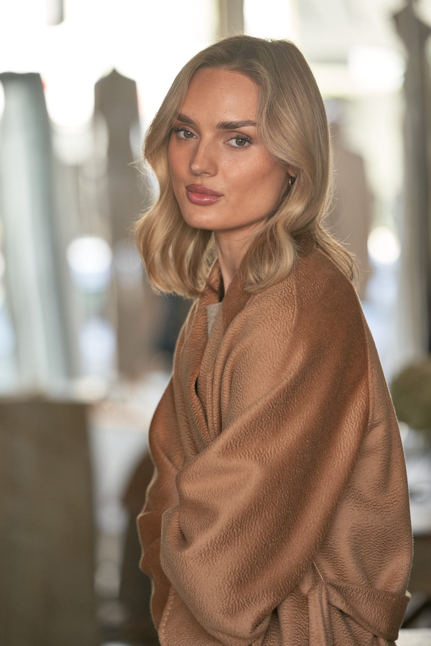 The Élodie Coat – Camel Cashmere