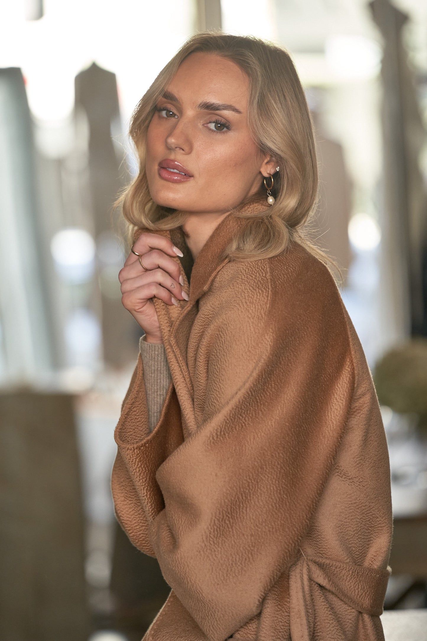 The Élodie Coat – Camel Cashmere