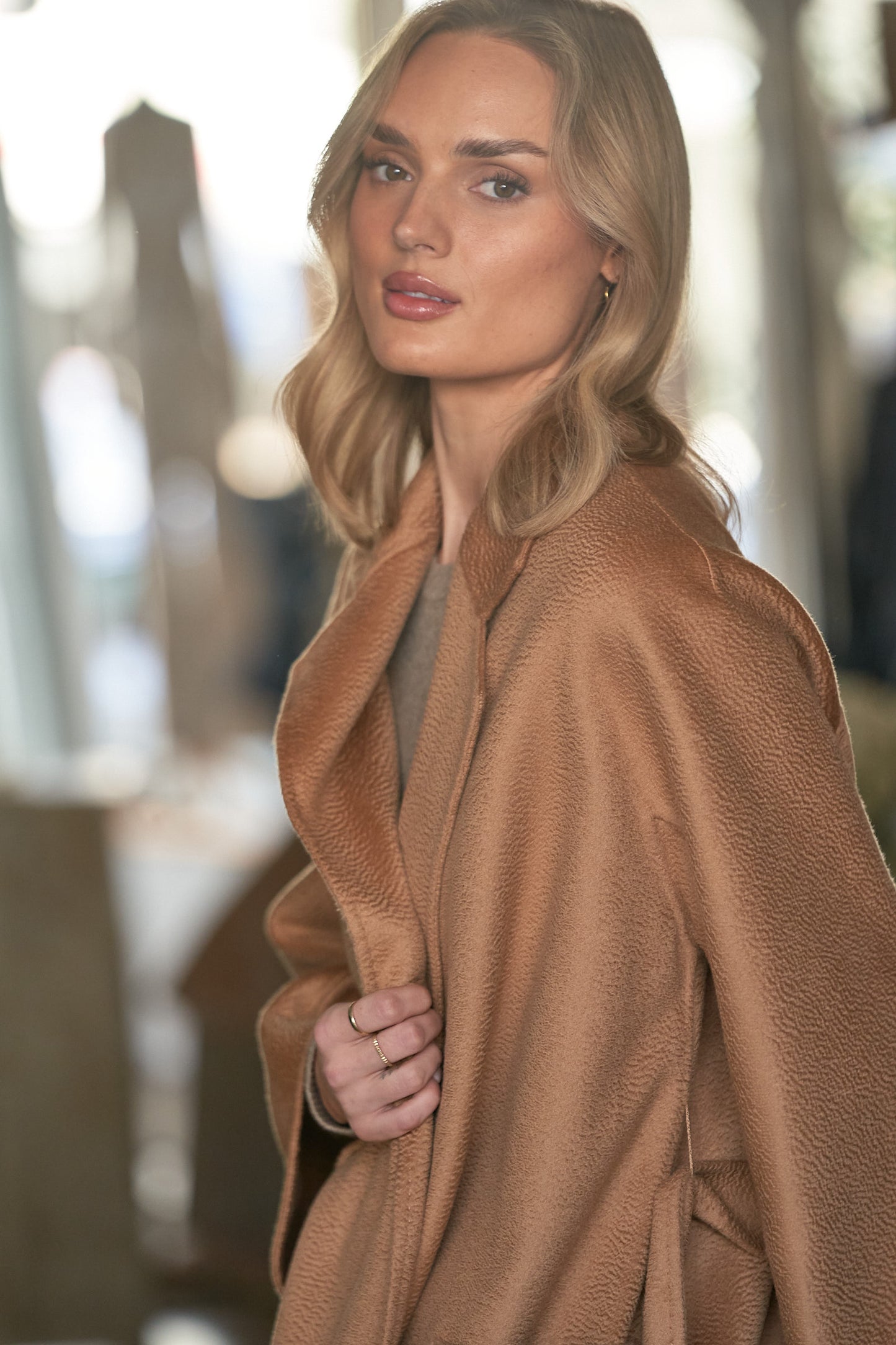 The Élodie Coat – Camel Cashmere