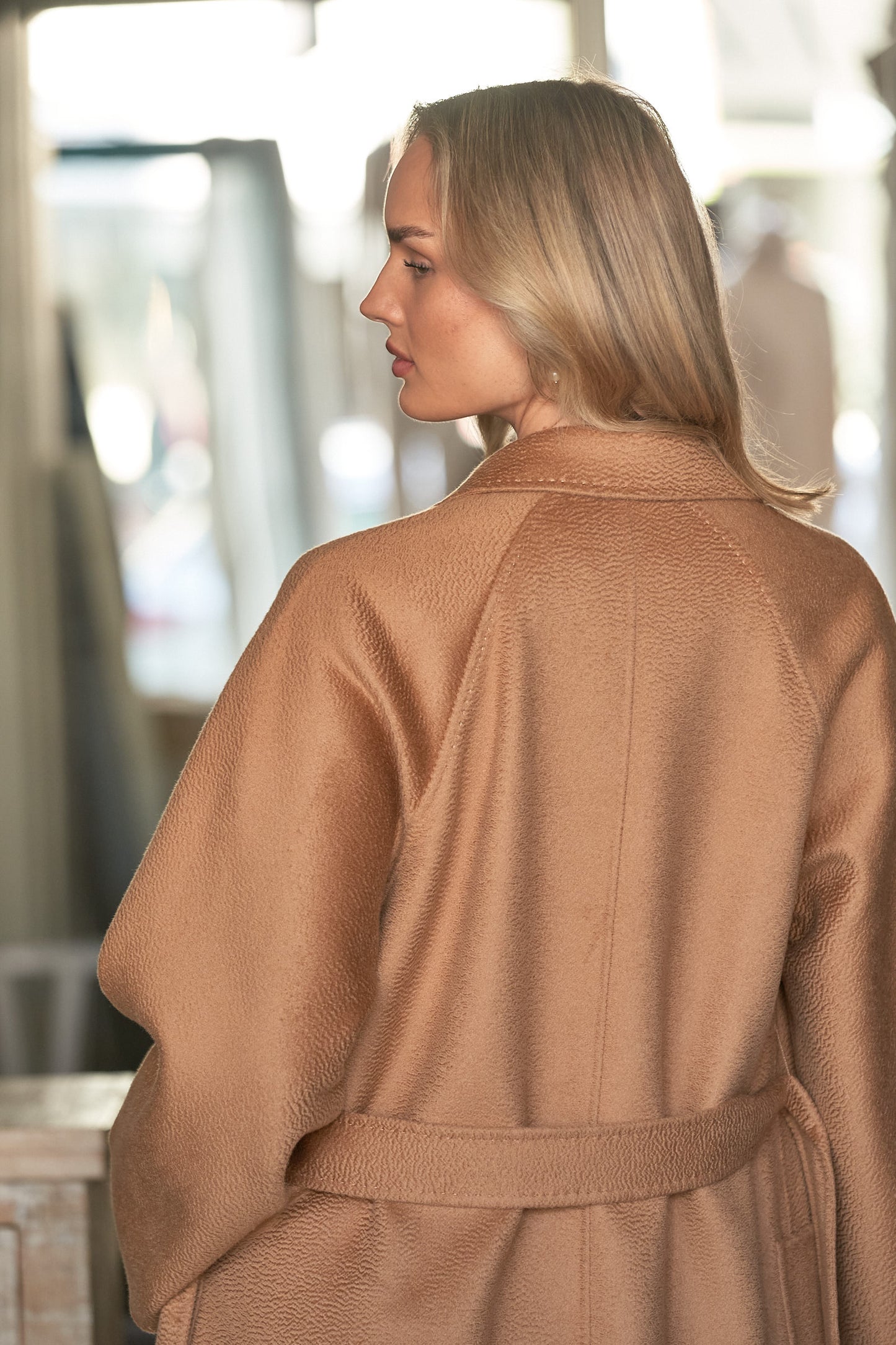 The Élodie Coat – Camel Cashmere