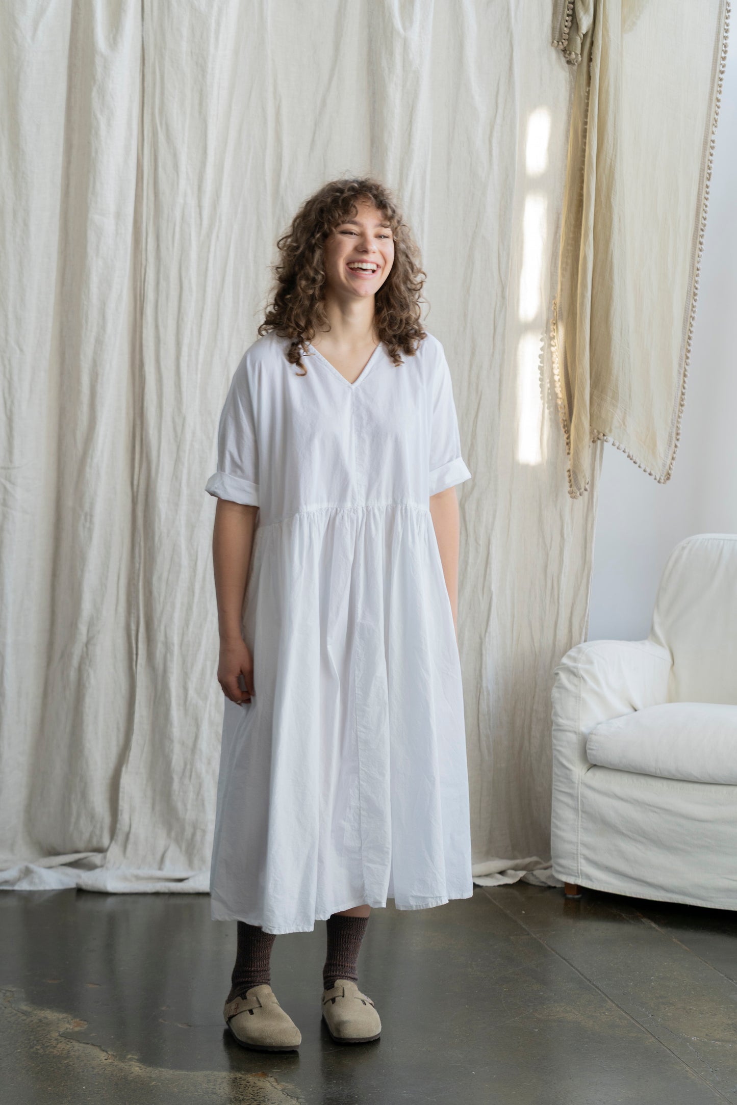 Florence Dress White