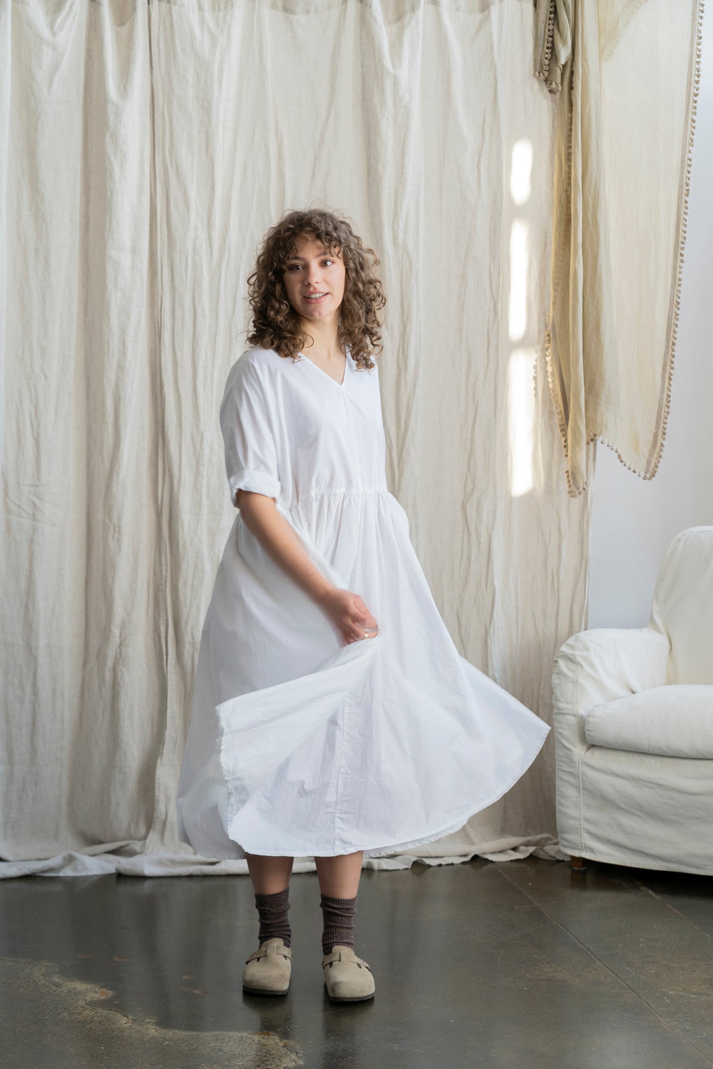 Florence Dress White