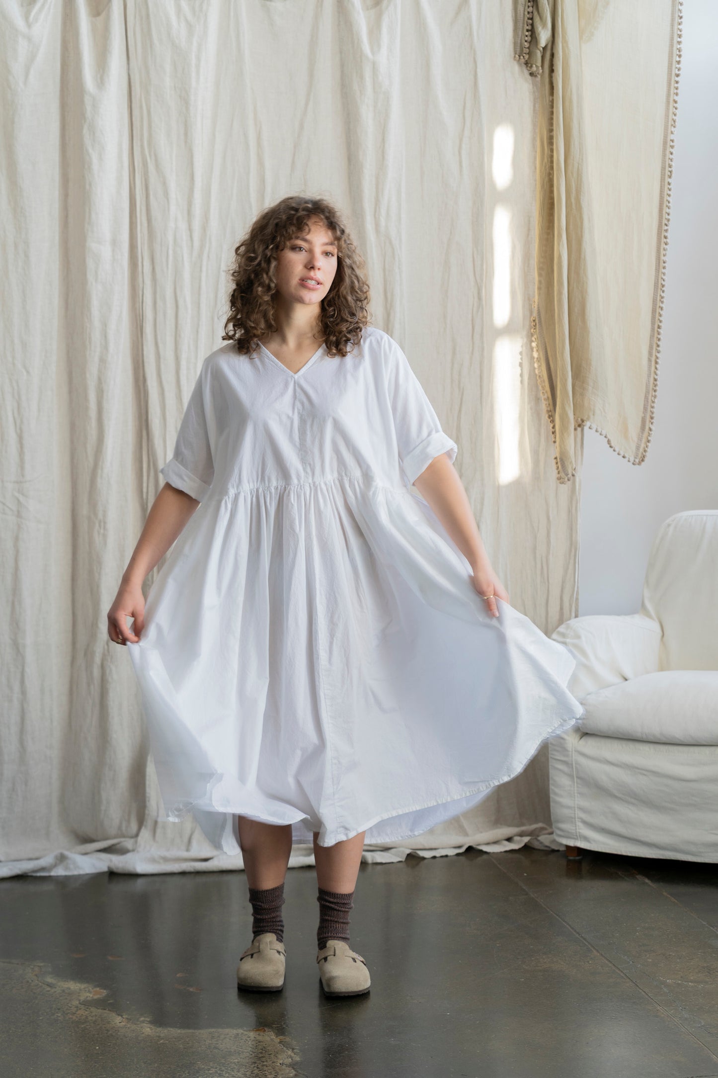Florence Dress White