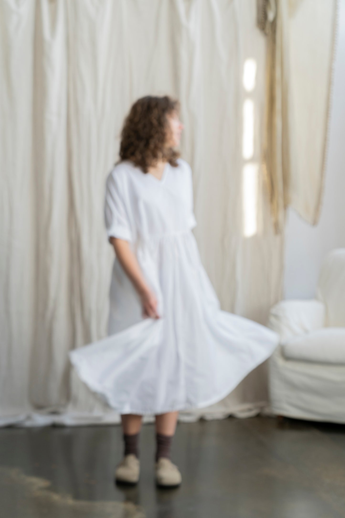Florence Dress White