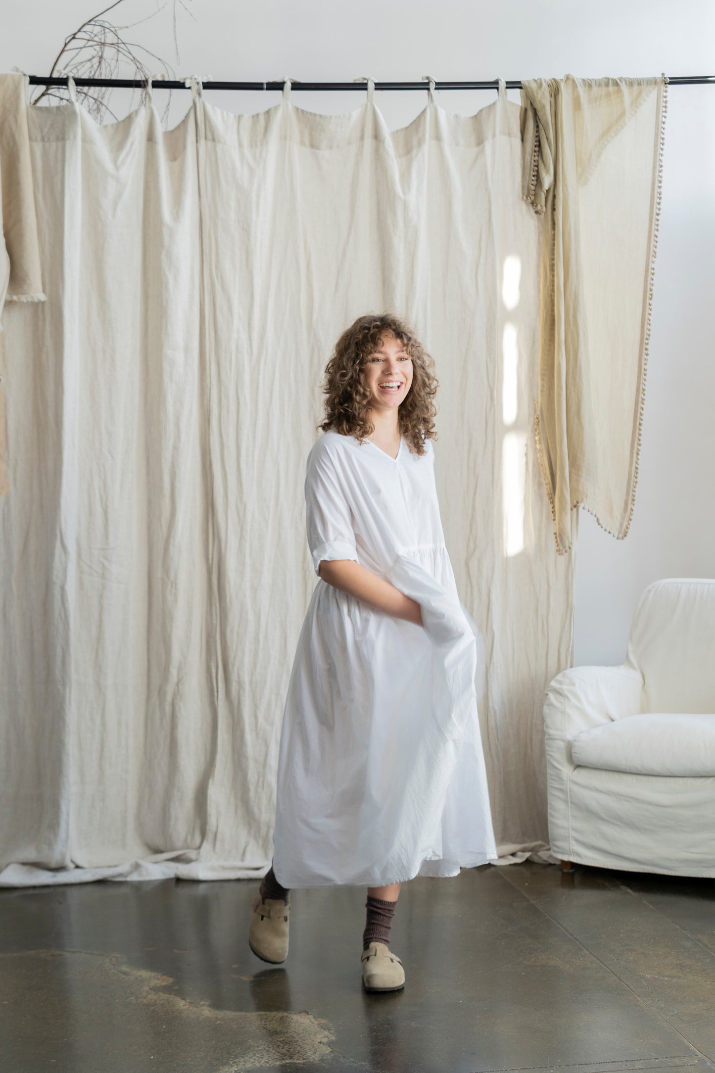 Florence Dress White