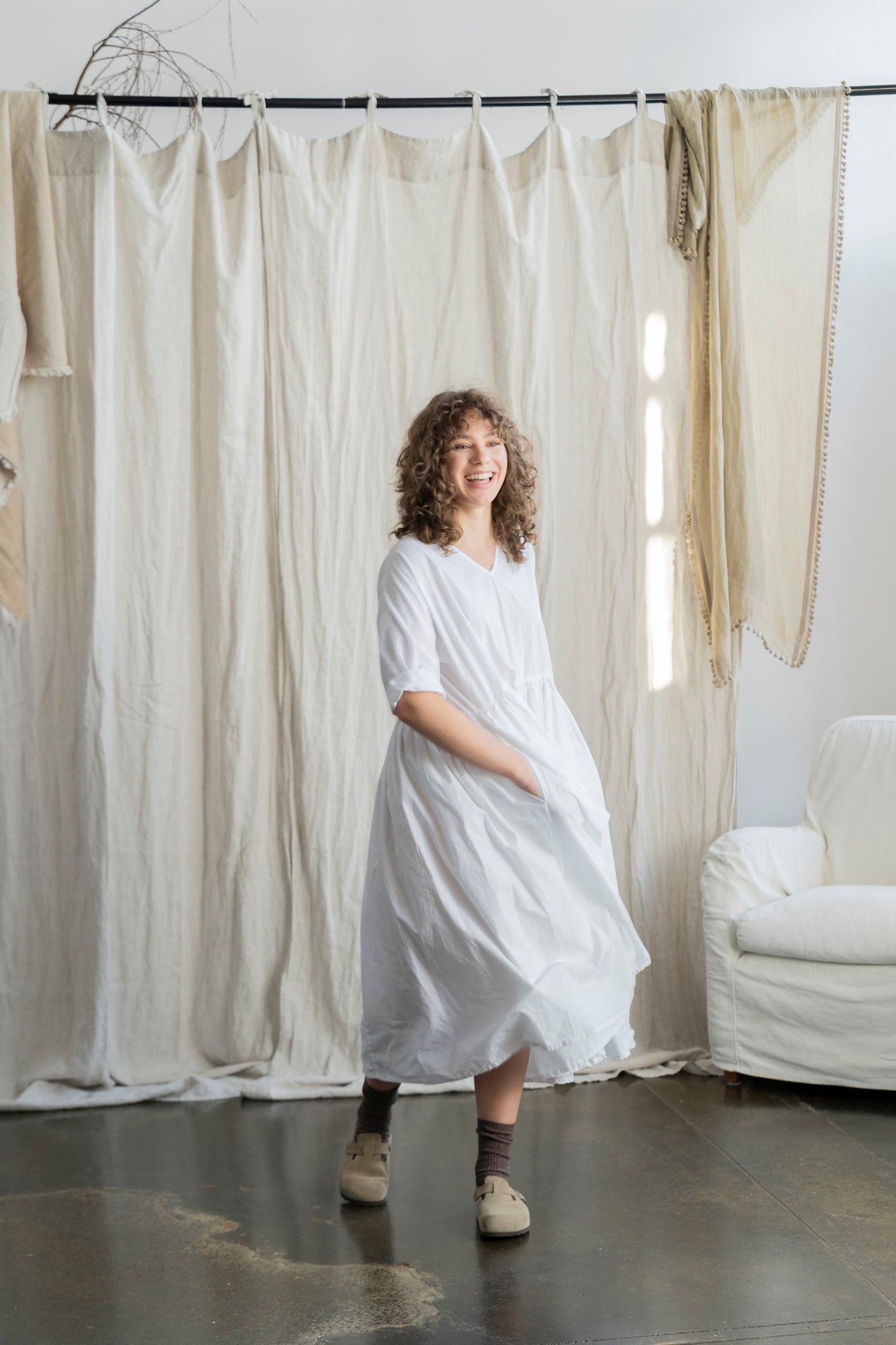 Florence Dress White