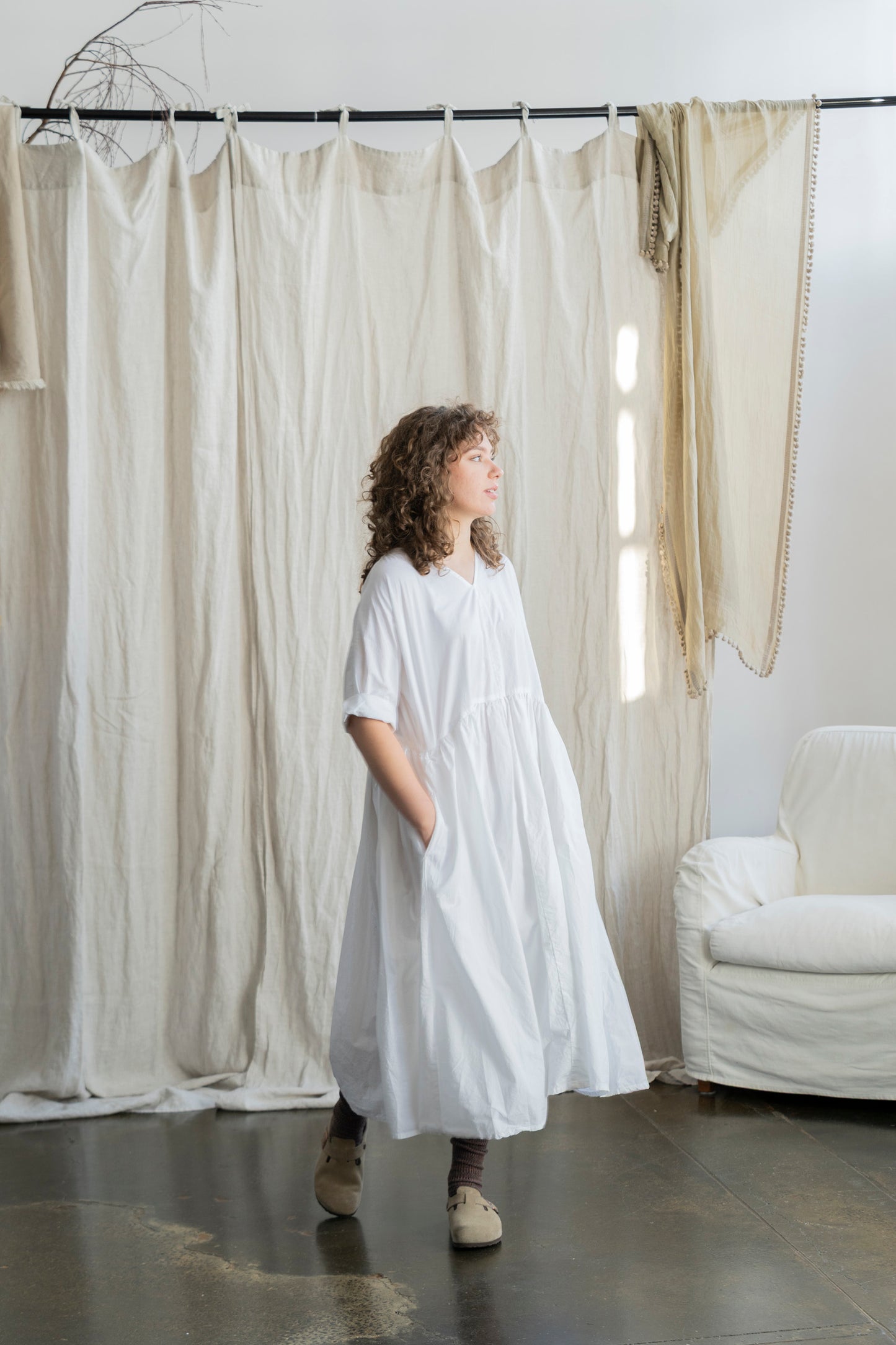Florence Dress White