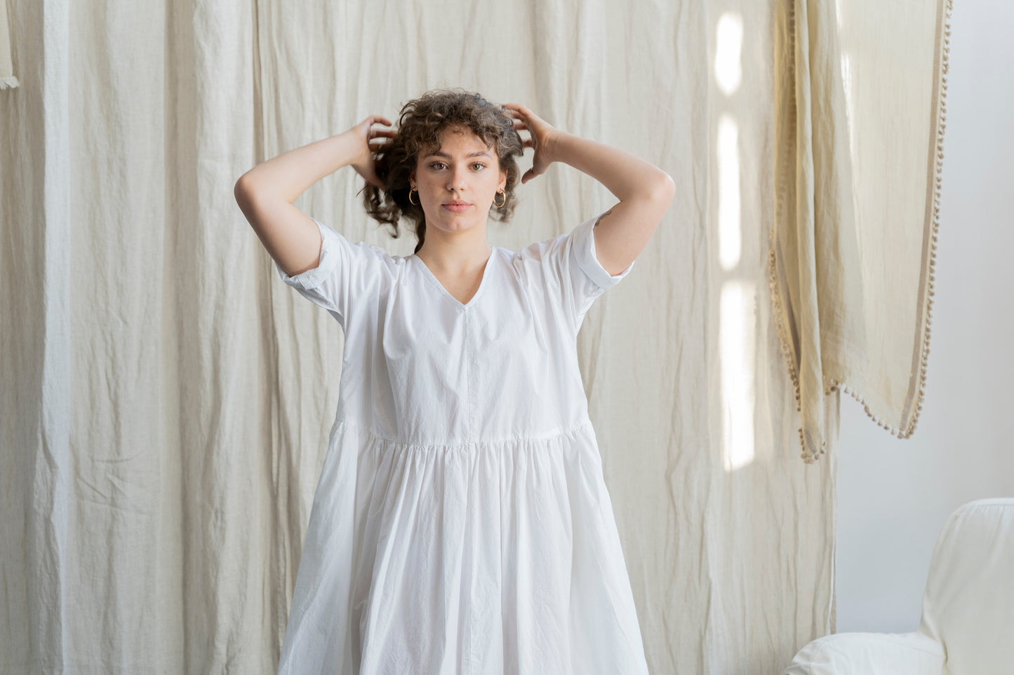 Florence Dress White