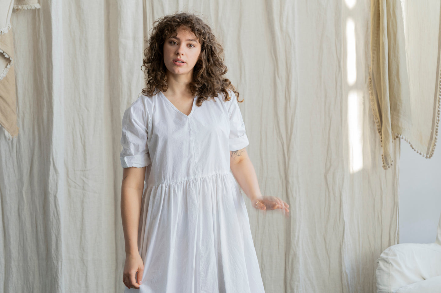 Florence Dress White