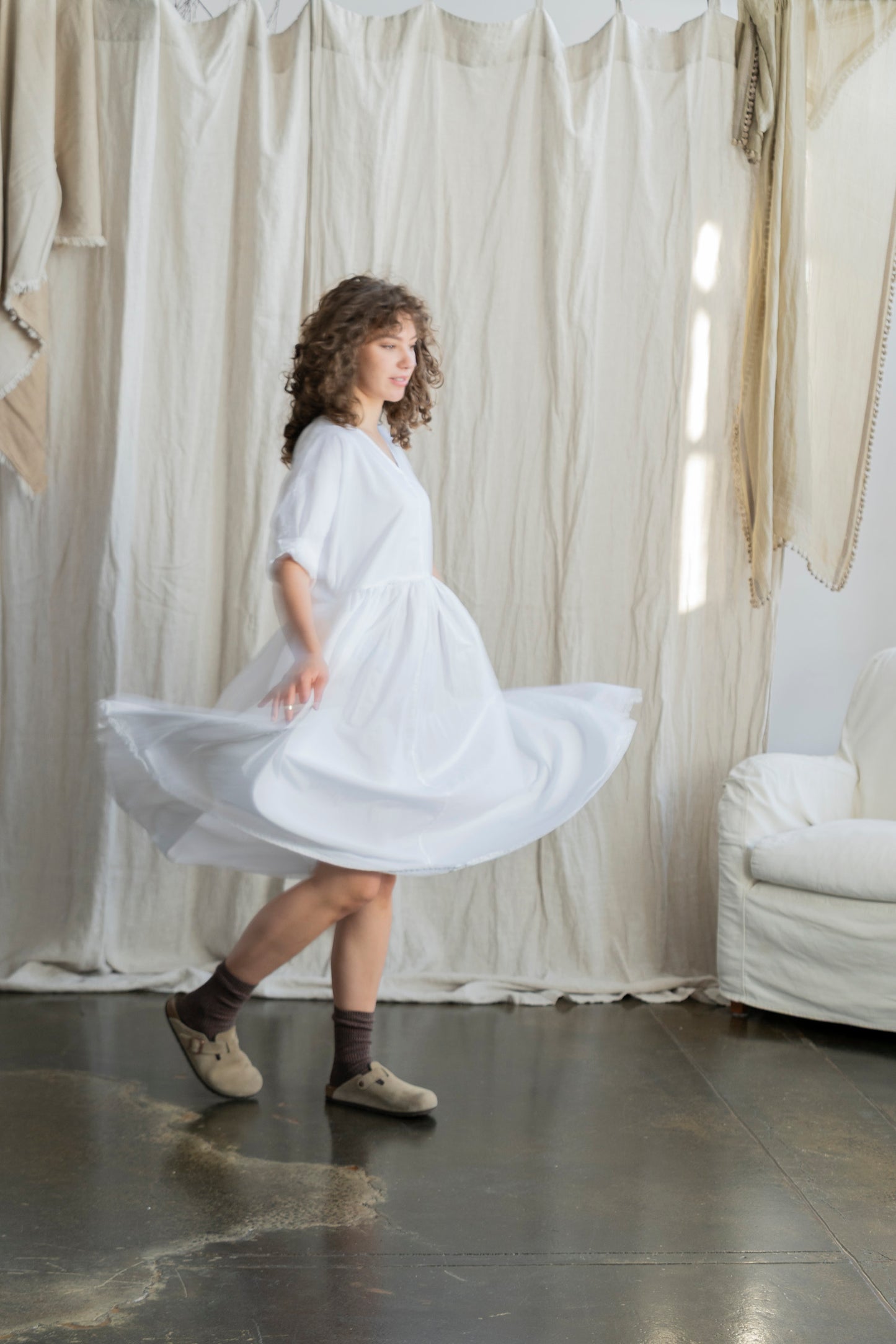Florence Dress White