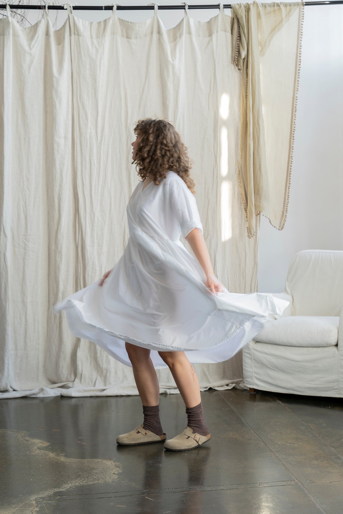 Florence Dress White