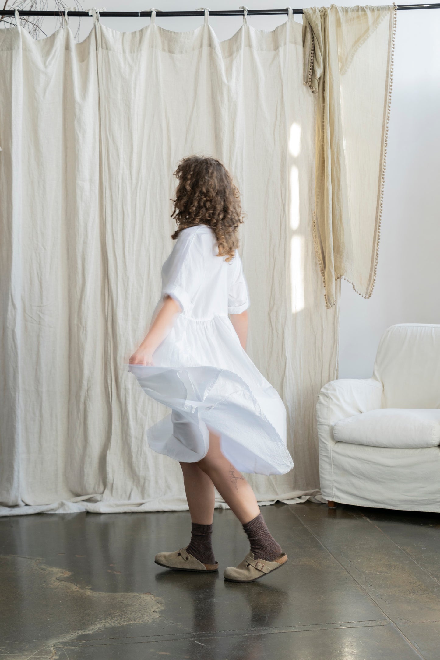 Florence Dress White