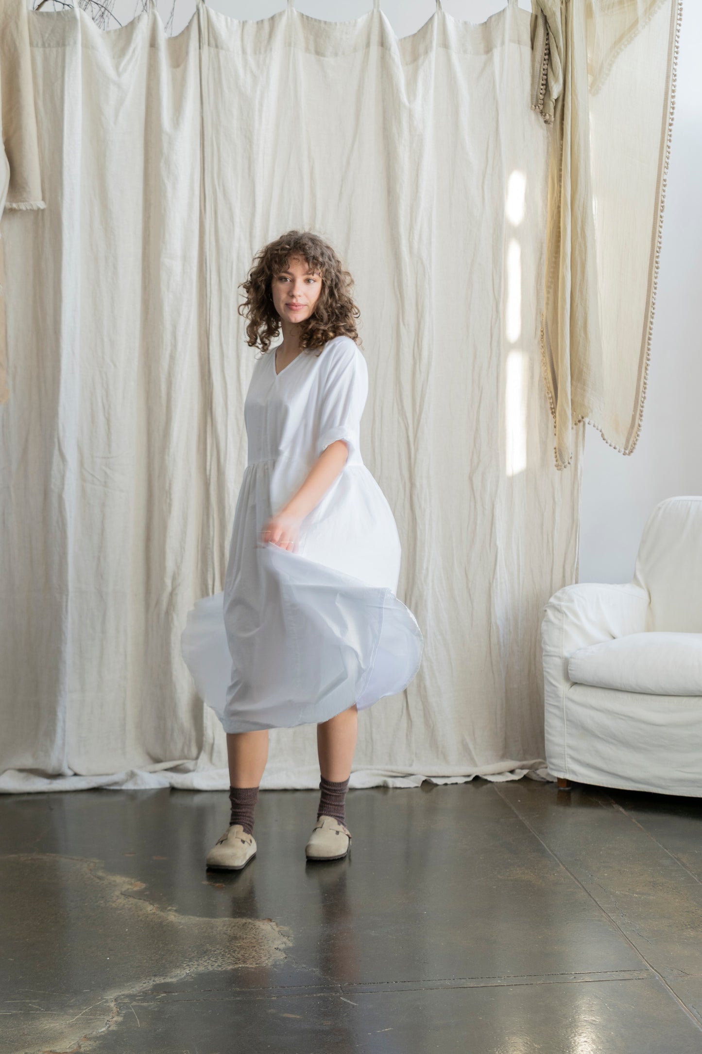 Florence Dress White