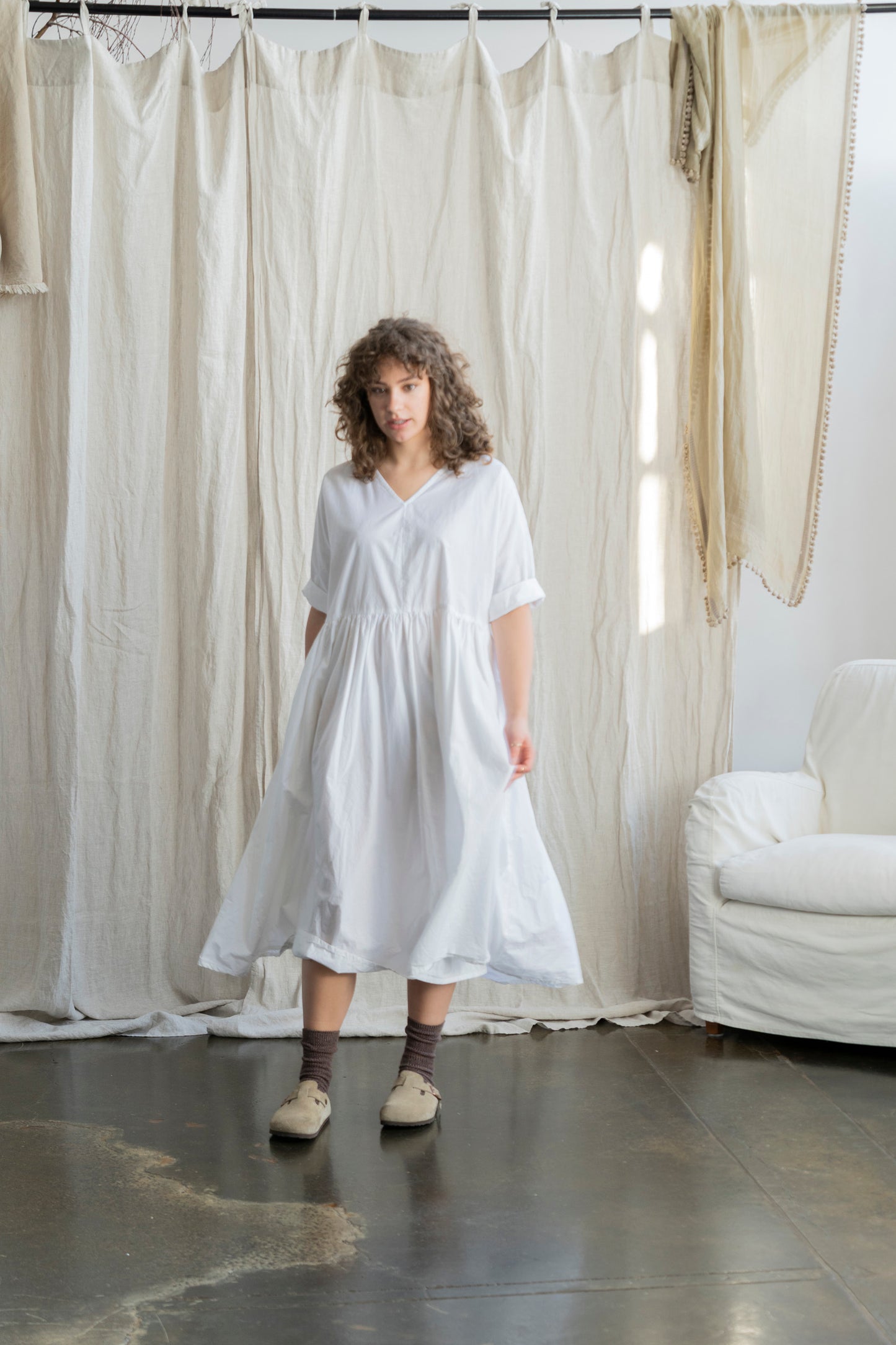 Florence Dress White