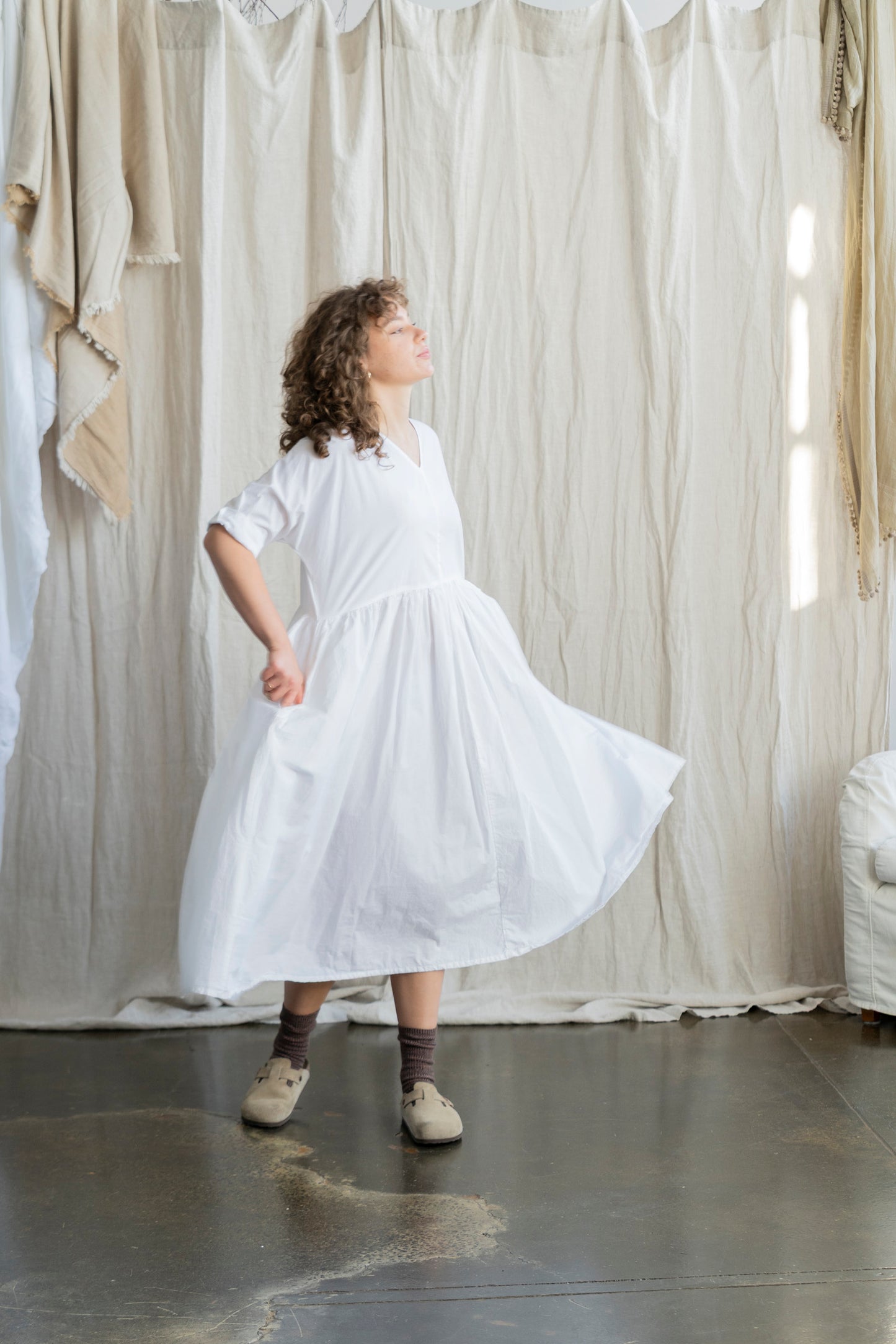 Florence Dress White