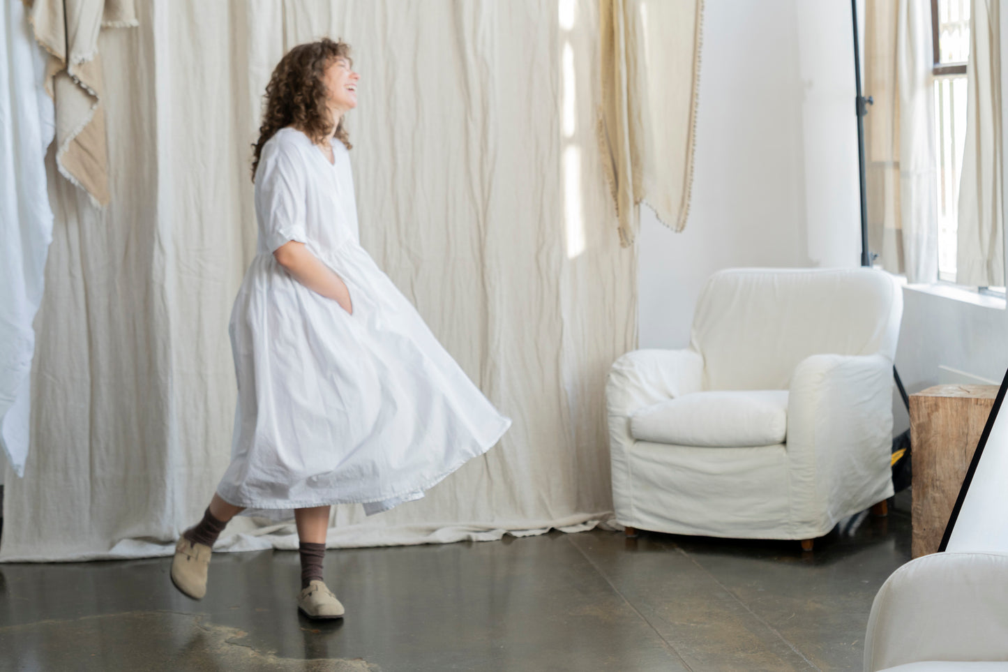 Florence Dress White