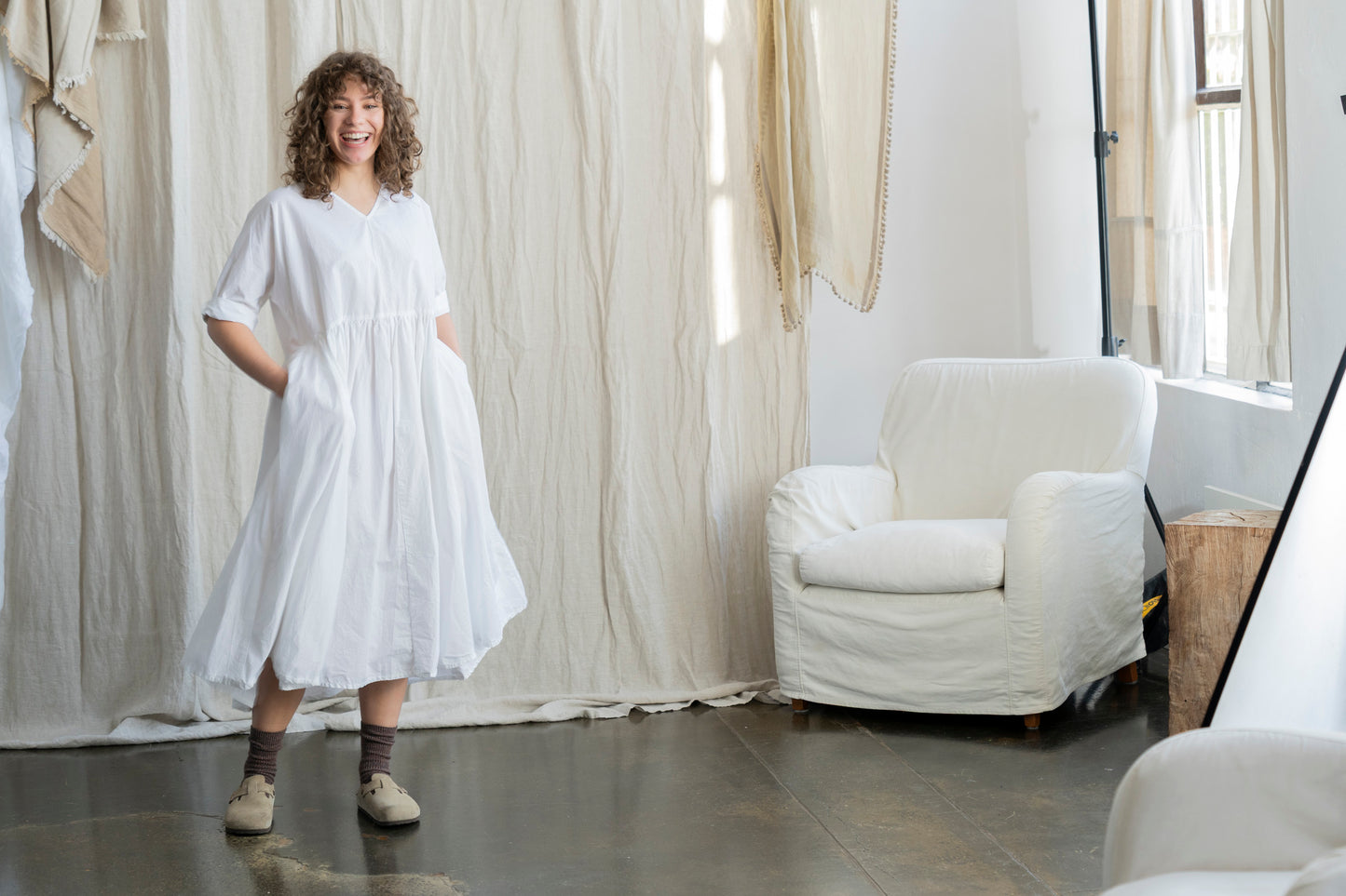 Florence Dress White