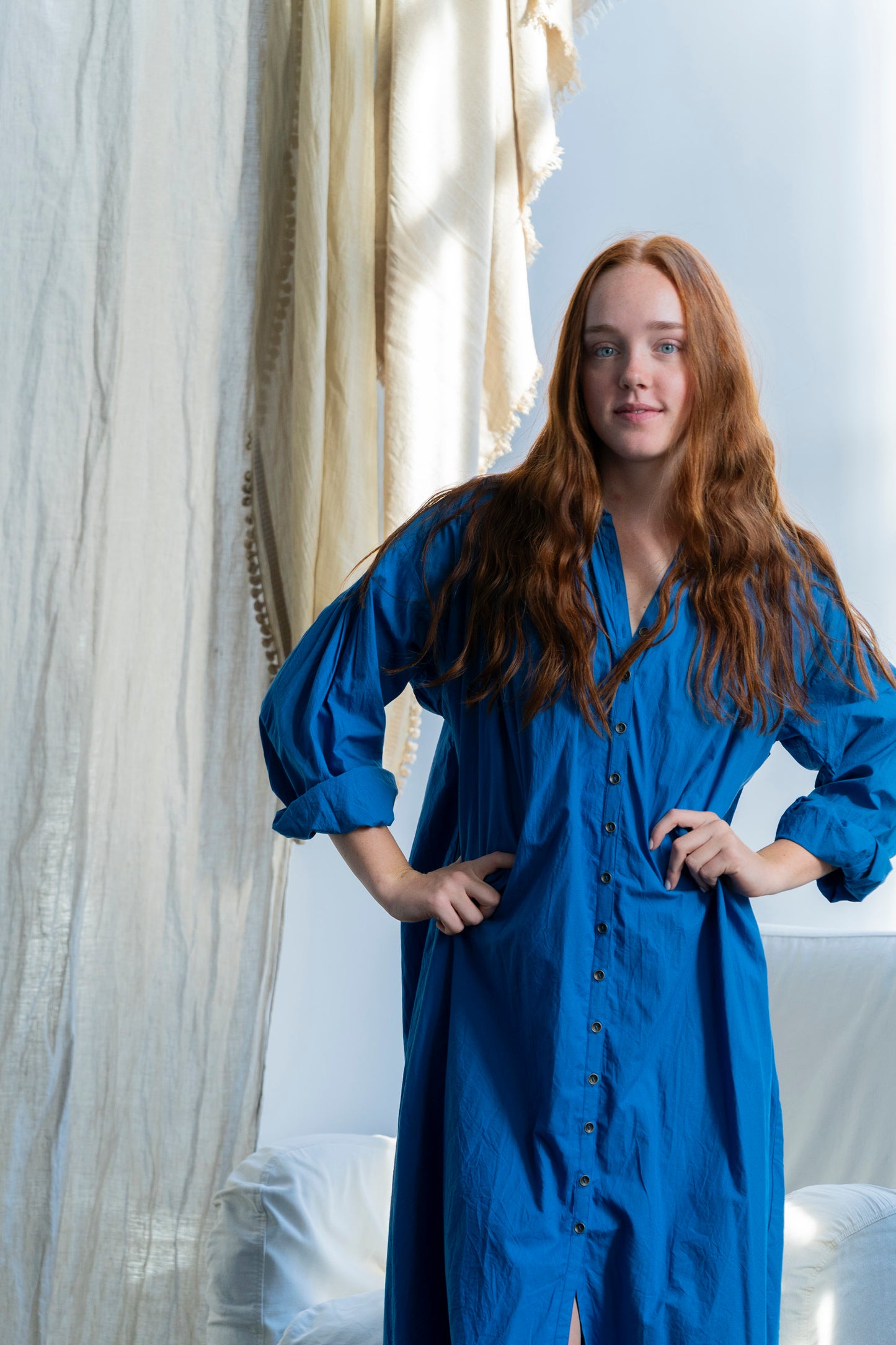 Taj Dress Blue