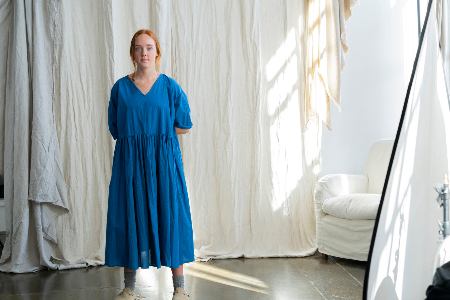 Florence Dress Blue