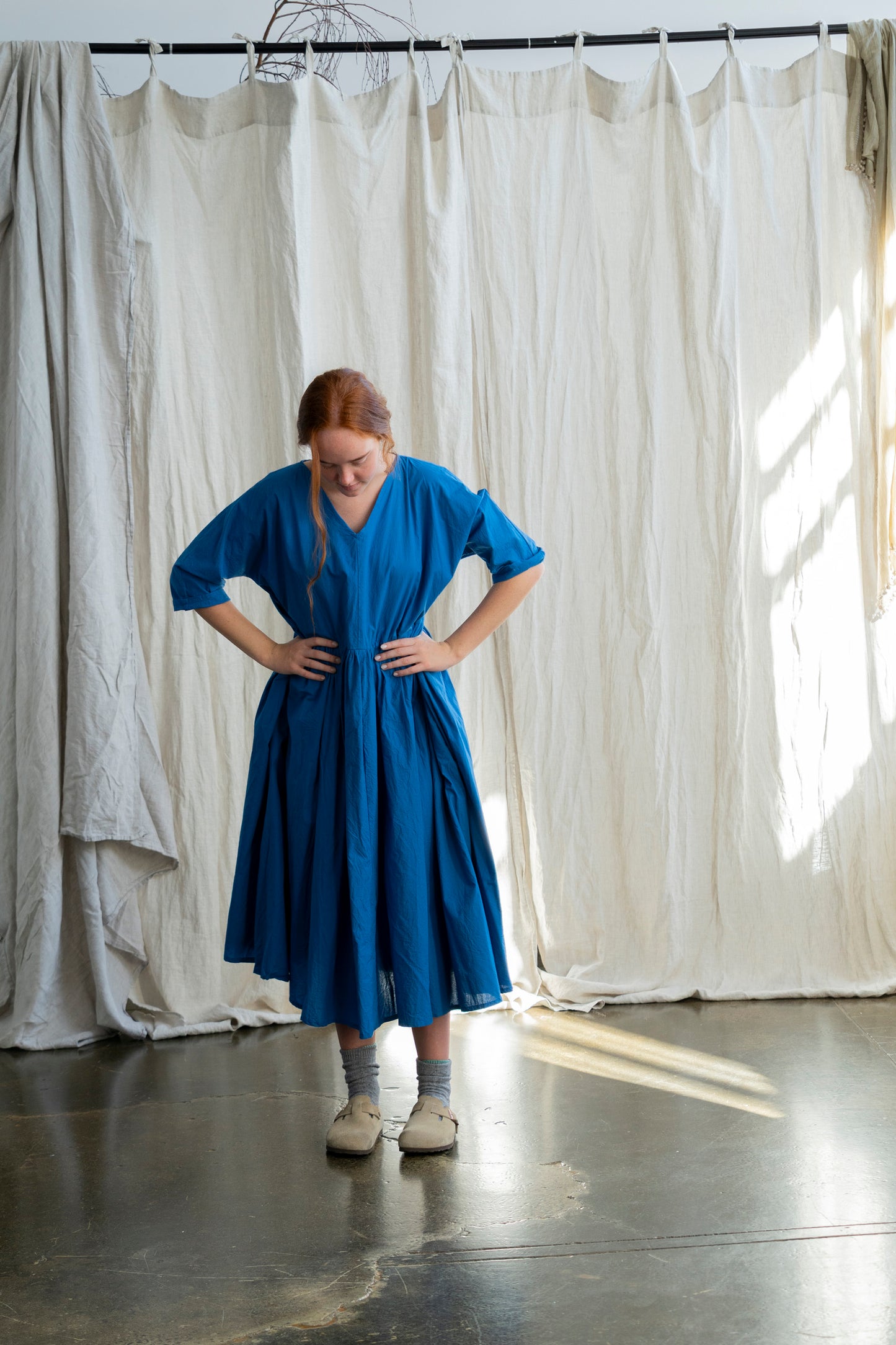 Florence Dress Blue