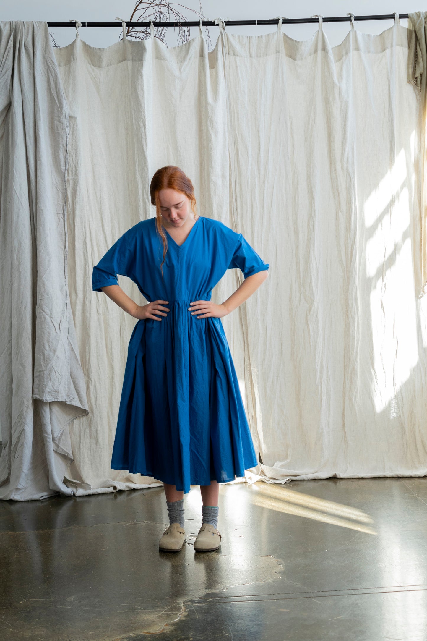 Florence Dress Blue