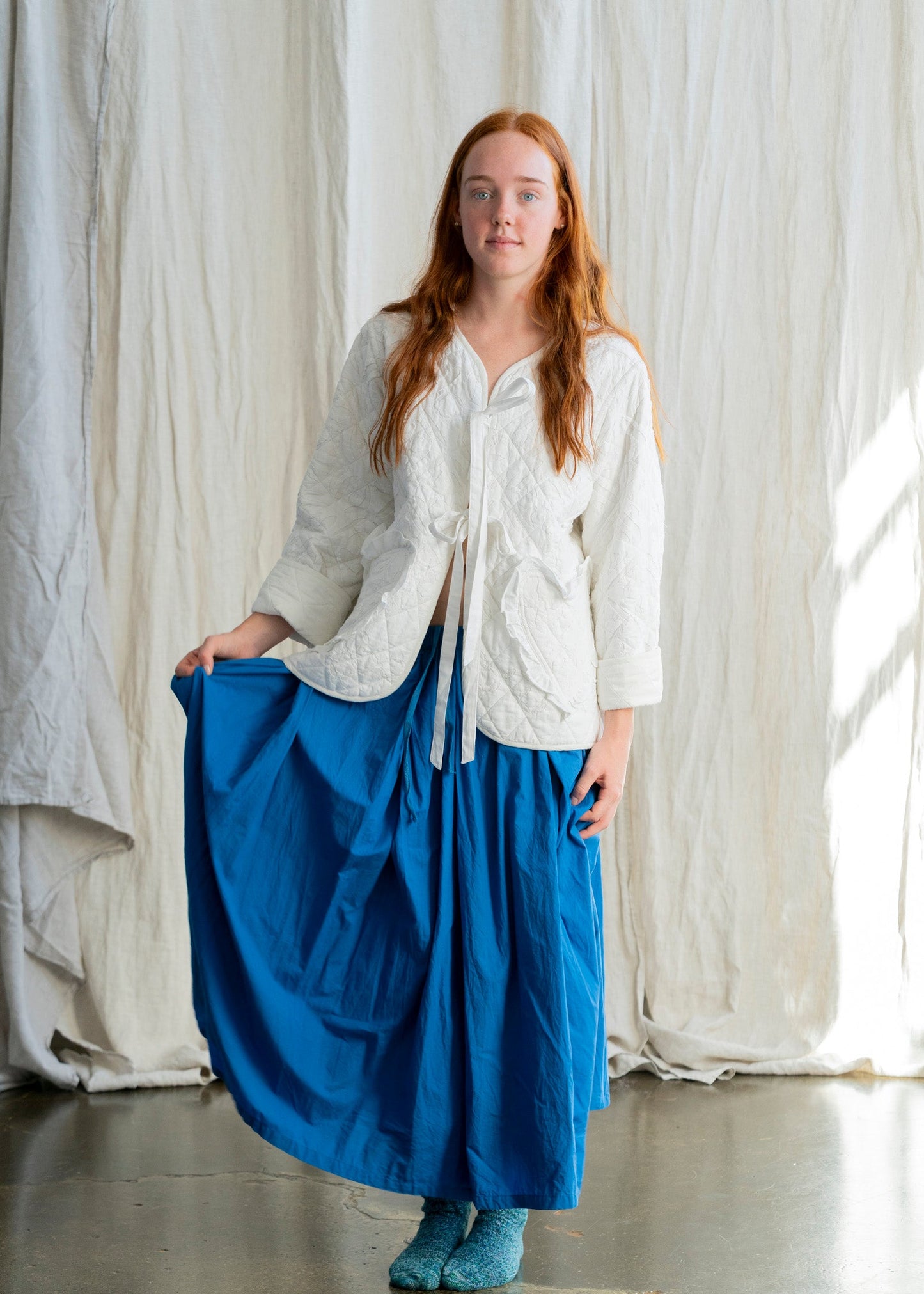 Nestled in the heart of Toorak Road, Melbourne, our boutique offers a thoughtfully curated collection of organic cotton clothing designed for the modern woman who values comfort, quality, and conscious living. Each piece in our collection is made from 100% organic cotton, combining timeless design with sustainable practices to bring you garments that feel as good as they look.
From effortlessly flowy cotton dresses and lightweight jackets to relaxed-fit pants and delicate broderie anglaise pieces, our rang