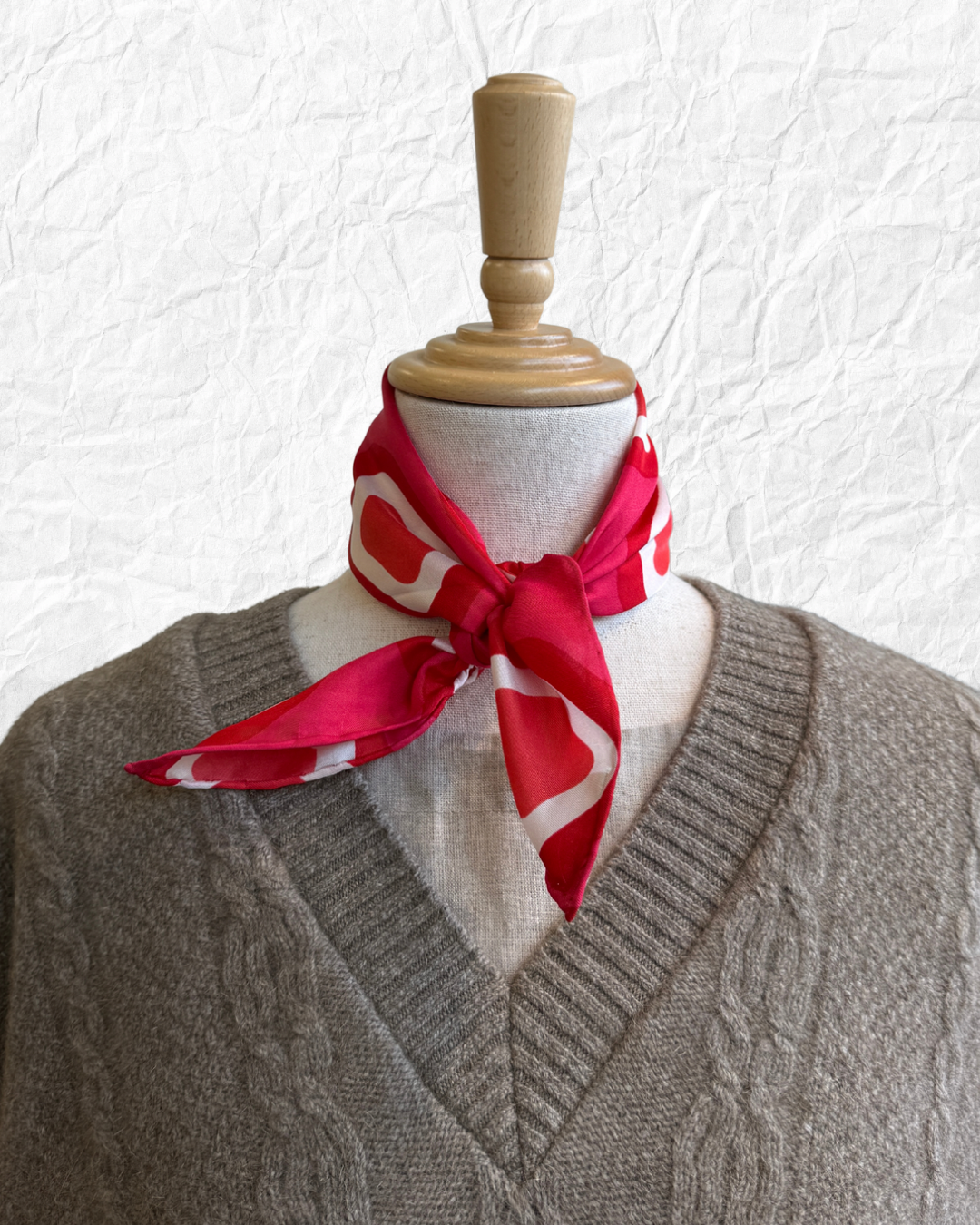 Silk Scarf Red