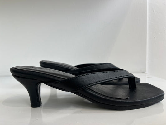 Black Leather Heels