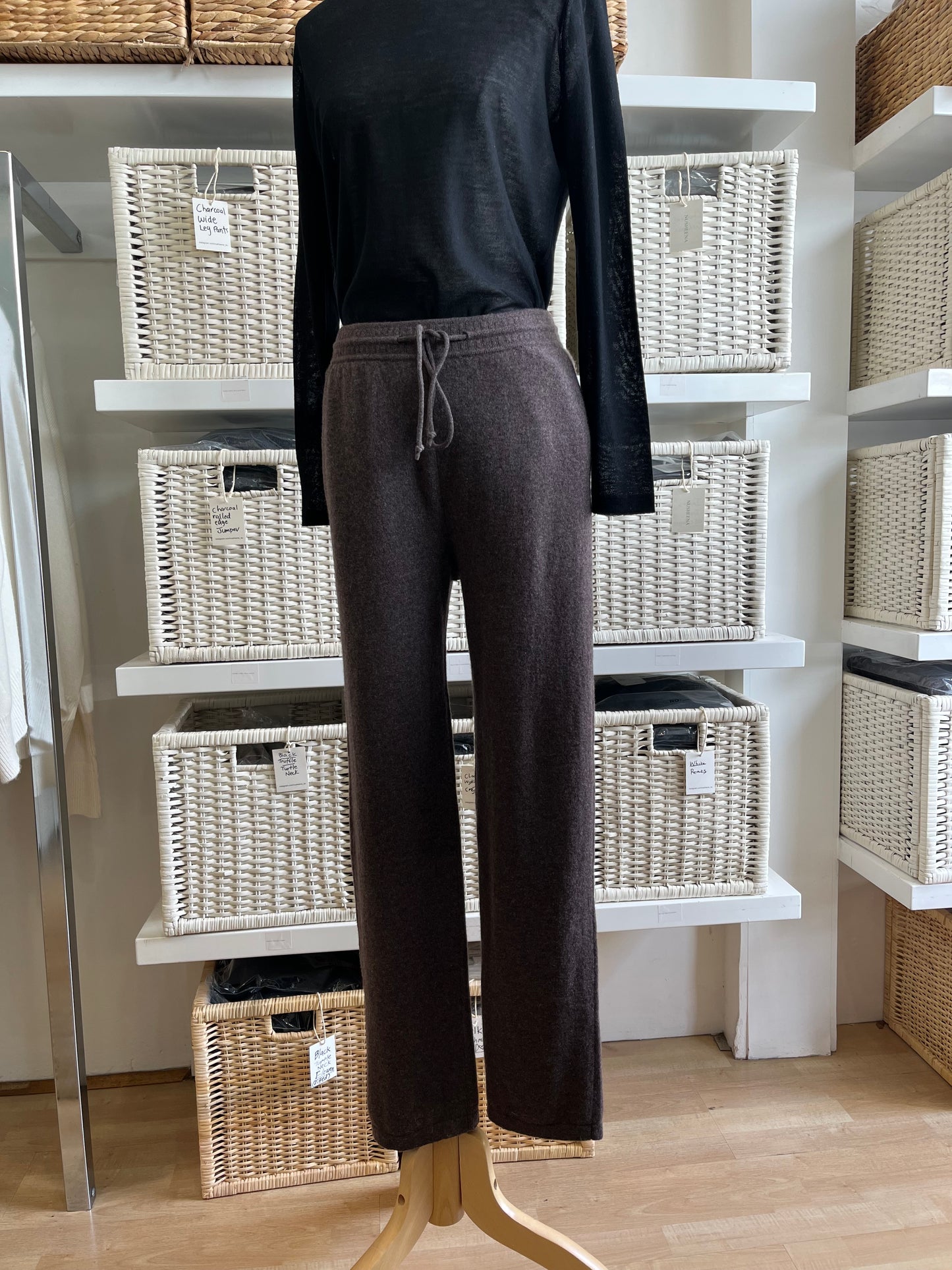 Cashmere Straight Leg Pants