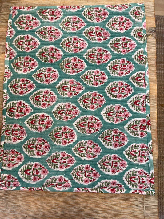 Block Printed Cotton Reversible Placemat