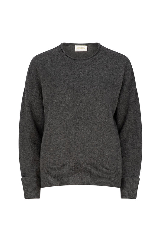 Cashmere Rolled Edged Jumper