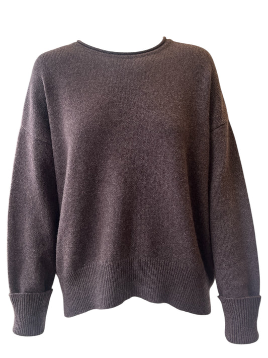 Cashmere Rolled Edge Jumper