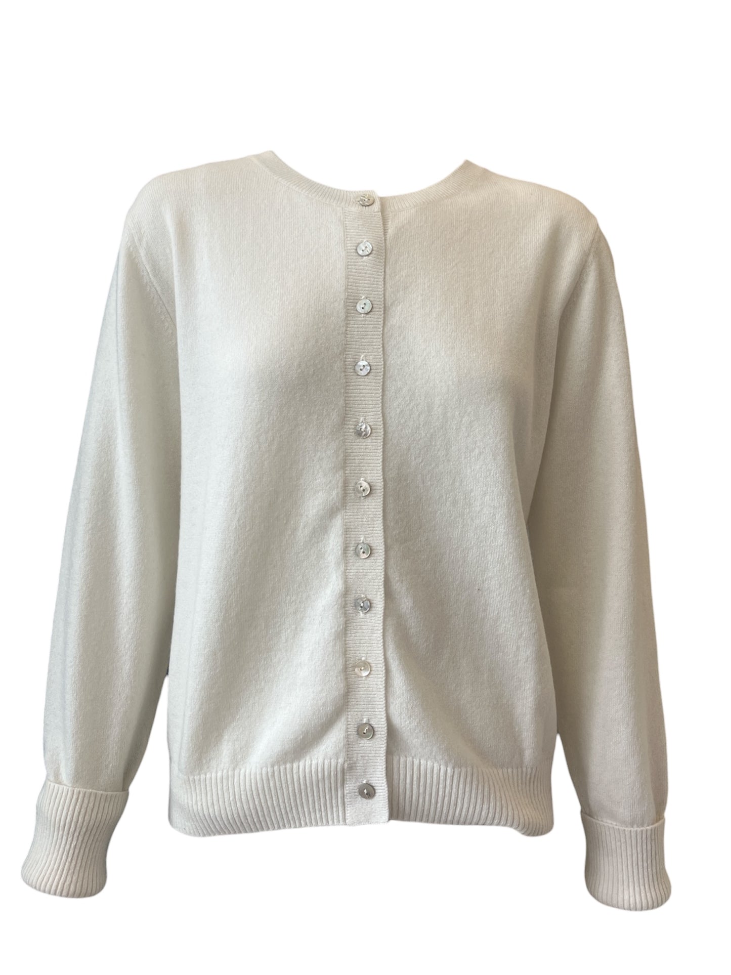 Cashmere White Cardigan