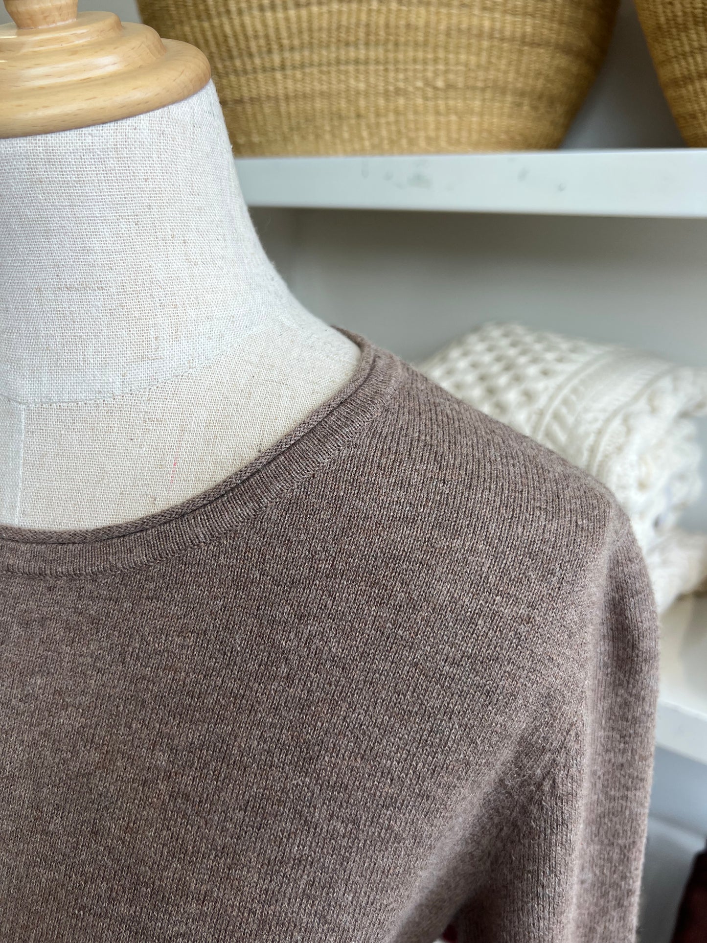 Raw Edge Jumper - Cotton Cashmere