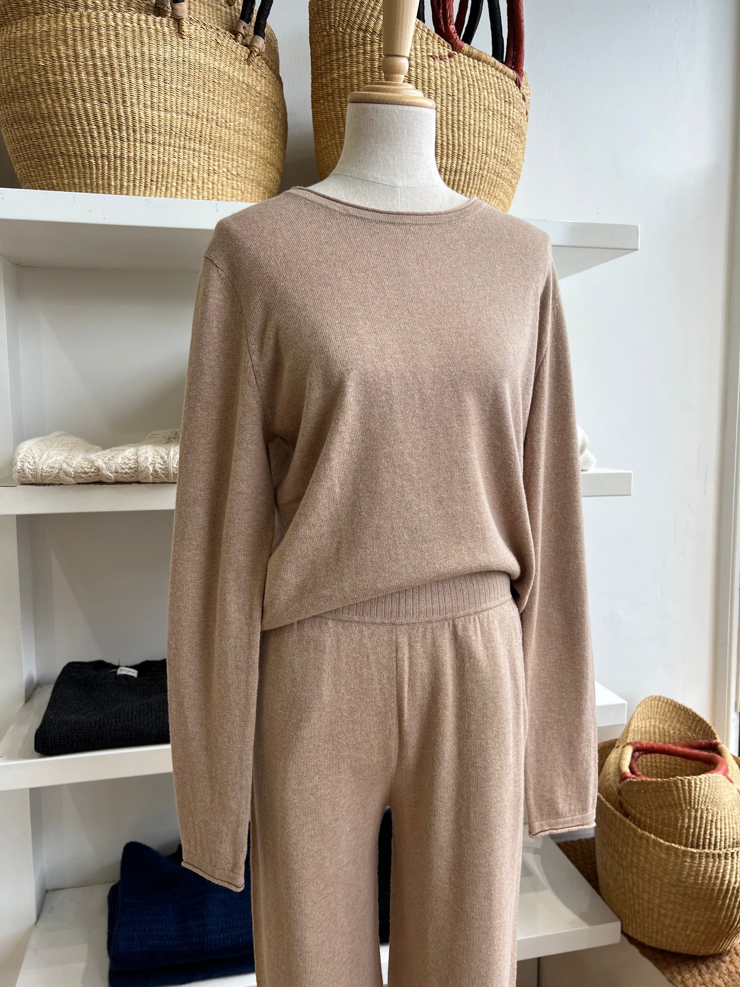 Raw Edge Jumper - Cotton Cashmere