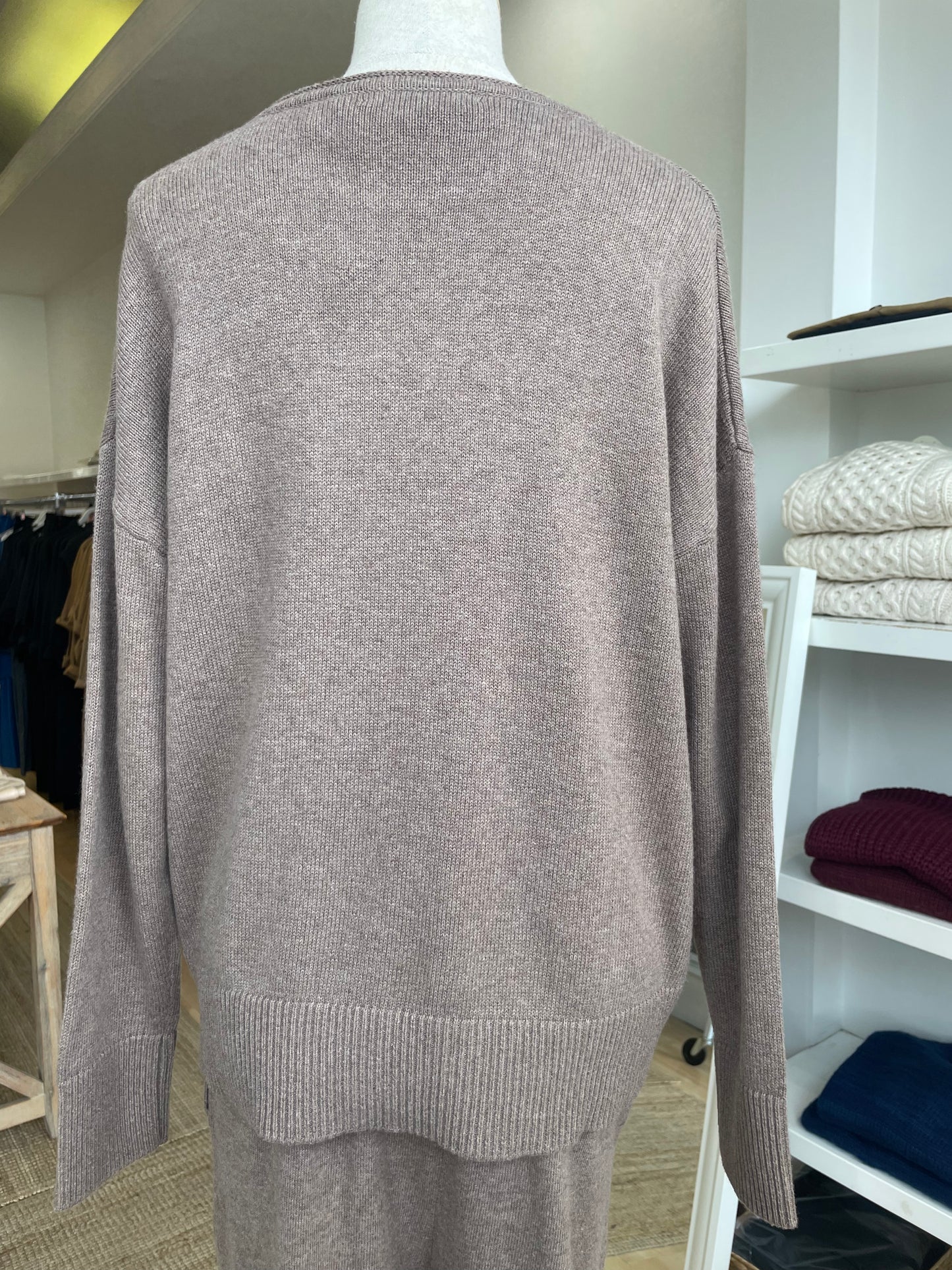 Cotton Cashmere Round Neck Jumper
