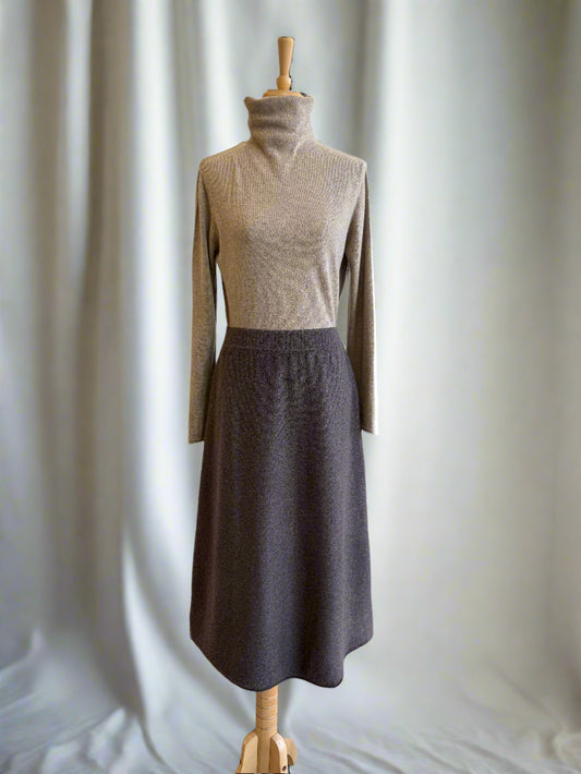 The Amara Skirt – Brown Cashmere