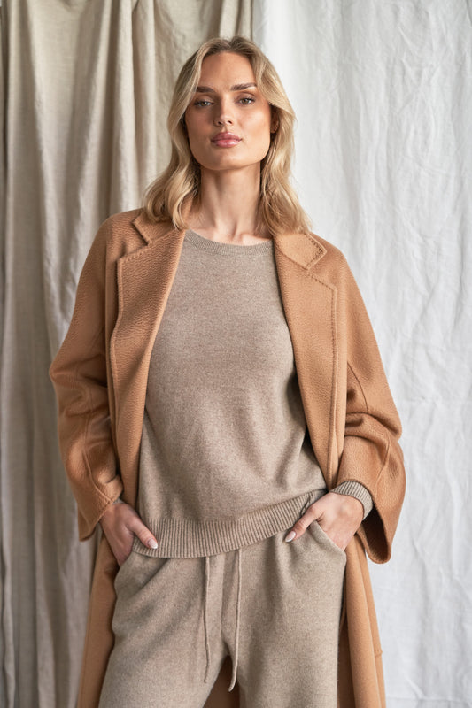 The Élodie Coat – Camel Cashmere