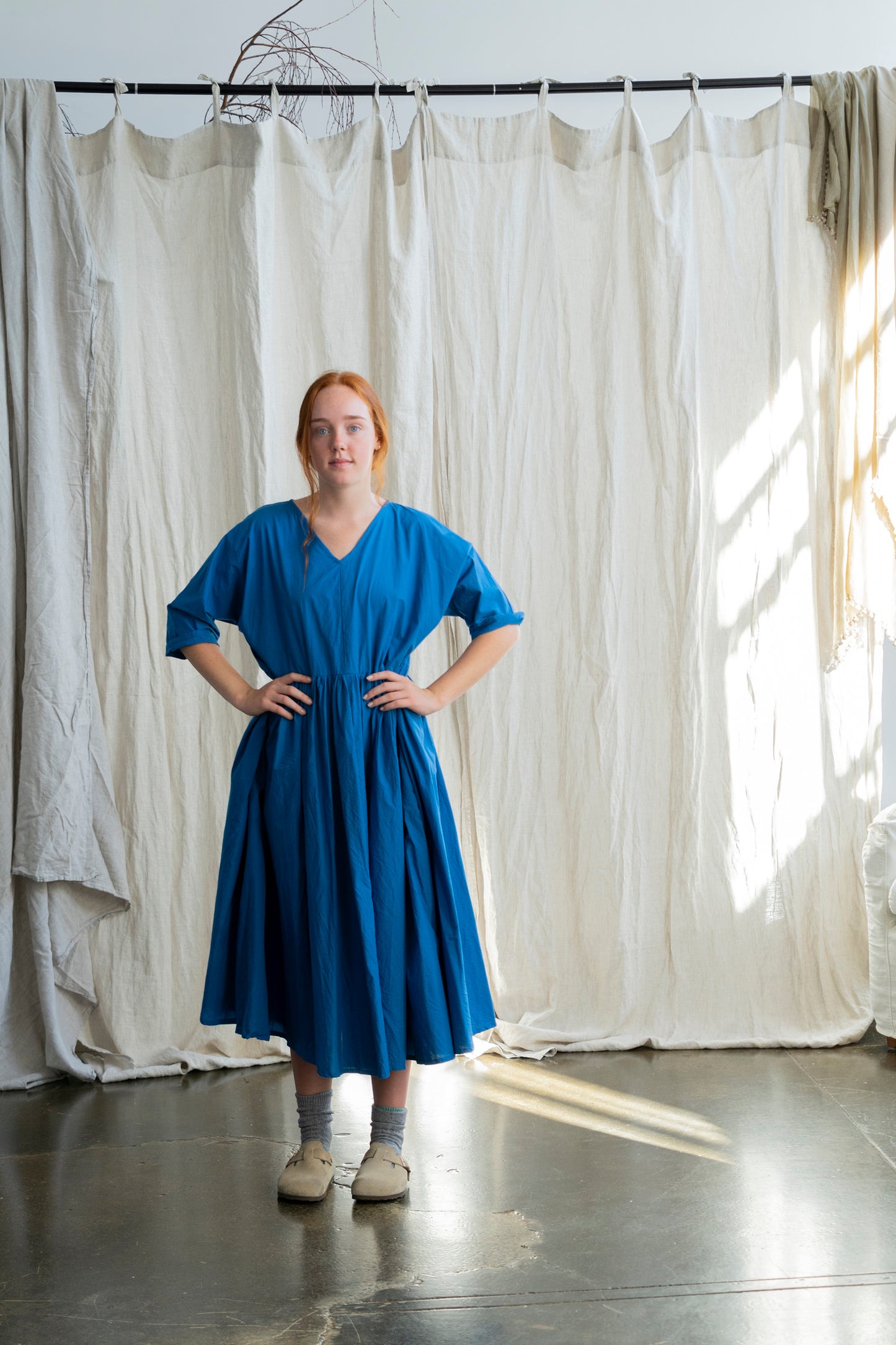 Florence Dress Blue