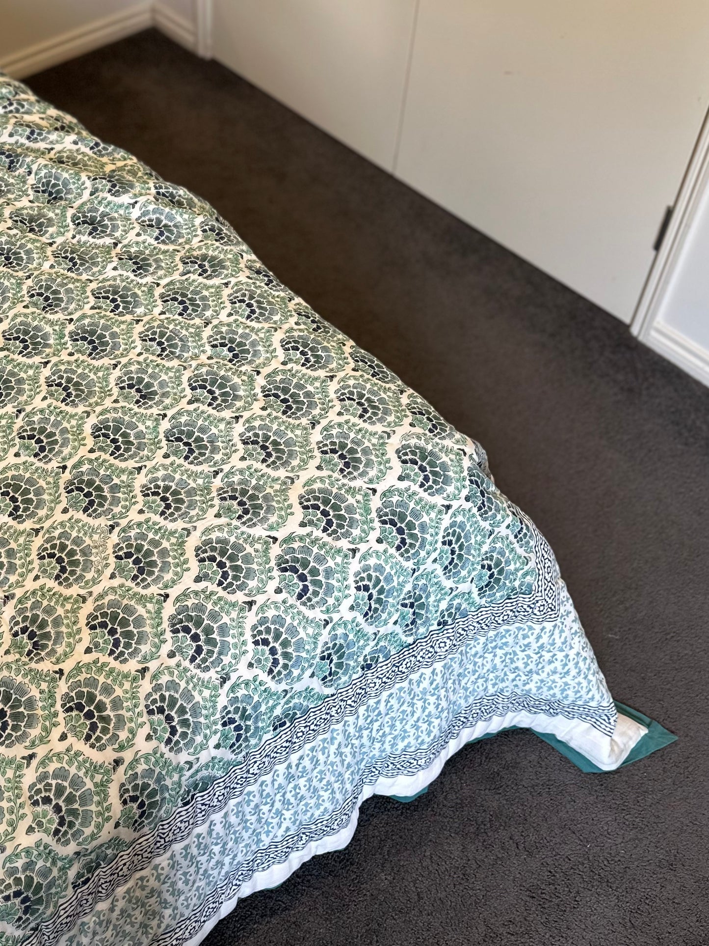 Block Printed Quilts - Queen Sized